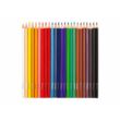 24 darab színes ceruza egymás mellé sorba állítva