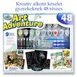 Kép 1/7 - Kreatív alkotó készlet gyerekeknek 48 részes Art Adventure fehér