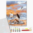 Kép 2/5 - Brushme számfestő készlet Az inspiráció tengere 40 × 50 cm feszített vászon