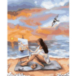 Kép 1/5 - Brushme számfestő készlet Az inspiráció tengere 40 × 50 cm feszített vászon