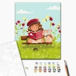 Kép 2/5 - Számfestő, számozott kifestő Egy tündér vakáción 30 × 40 cm feszített vászon