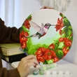 Kép 4/5 - Brushme számfestő készlet Virágos kolibri kör 30 cm