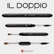 Kép 1/8 - Borciani kétvégű utazó akvarellecset Il Doppio No2