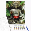 Kép 2/5 - Számfestő, számozott kifestő Balli Buddha 40 × 50 cm feszített vászon Brushme