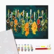 Kép 2/5 - Számfestő, számozott kifestő Fűszerek 40 × 50 cm feszített vászon Brushme