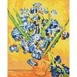 Kép 1/5 - Számfestő, számozott kifestő Van Gogh Íriszek vázában 40×50 cm feszített vászon