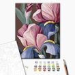 Kép 2/6 - Számfestő, számozott kifestő Lila szépségek 40 × 50 cm feszített vászon Brushme