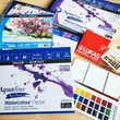 Kép 2/3 - Aquafine utazó akvarelltömb spirálos érdes CP 300 g A5 Daler-Rowney