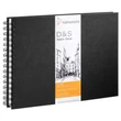 Kép 7/8 - Hahnemühle D&S skicc tömb fekete 140 g, A6 álló
