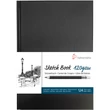 Kép 1/4 - Hahnemühle skicc tömb fekete műbőr borítással 120 g A5