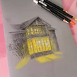 Kép 3/6 - Hahnemühle Grey pad szürke tónusú vázlattömb 120 g A5