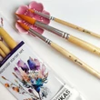Kép 3/3 - Lukas akvarell kezdő ecsetkészlet Summer Set violet 3 darabos