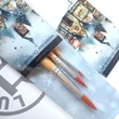Kép 2/3 - Lukas akvarell kezdő ecsetkészlet Christmas Set 3 darabos