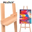 Kép 3/6 - Meeden nagyméretű műtermi festőállvány, háromlábú stúdió, bükkfa, natúr