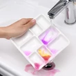 Kép 4/4 - Meeden porcelán paletta szögletes nagyméretű, 8 rekeszes