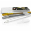 Kép 2/4 - Sakura Gelly Roll zselés, Metallic készlet; fehér, arany, ezüst tollkészlet 3 db