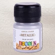 Kép 1/3 - Decola hobby akrilfesték metál ezüst 20 ml