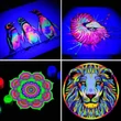 Kép 5/6 - Decola hobby akrilfesték fluoreszkáló kék, blue 20 ml