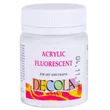 Kép 1/6 - Decola hobby akrilfesték fluoreszkáló fehér, white 20 ml