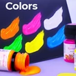Kép 4/6 - Decola hobby akrilfesték fluoreszkáló kék, blue 20 ml