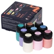 Kép 1/6 - Decola textilfesték készlet pasztell színek 9 × 20 ml
