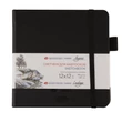 Kép 1/12 - Ladoga Academy Sketchbook fekete vázlatfüzet 140 g 12 × 12 cm