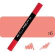 Kép 1/6 - Sonnet kétvégű alkoholos marker 16 Coral Pink