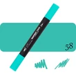 Kép 1/6 - Sonnet kétvégű alkoholos marker, filctoll 58 Green Turquoise