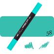 Kép 1/6 - Sonnet kétvégű alkoholos marker 58 Green Turquoise