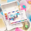 Kép 3/6 - White Nights Pasztell 12 szilkés akvarellfesték készlet műanyag dobozban