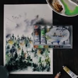 Kép 2/4 - White Nights tubusos akvarellfesték készlet Forest landscape, Erdős táj 6×10 ml