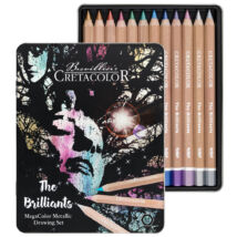 Cretacolor The Brilliants 12 db-os metál színű ceruza készlet