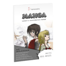 Hahnemühle Manga rajztömb A4 méretben 80 oldal színes manga képpel az elején