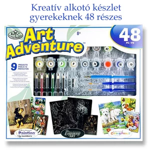 Kreatív alkotó készlet gyerekeknek 48 részes Art Adventure fehér