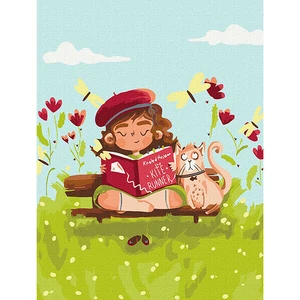 Számfestő, számozott kifestő Egy tündér vakáción 30 × 40 cm feszített vászon