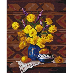 Számfestő, számozott kifestő Nektárcsokor 40 × 50 cm feszített vászon