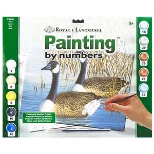 Royal Langnickel számfestő készlet Libák 29 × 39 cm