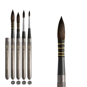 Borciani utazó akvarellecset kerek, mókusszőr utánzat S. Molinari Unico 700, m:4