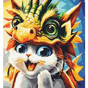 Számfestő, számozott kifestő Bátorság 14 40 × 50 cm feszített vászon