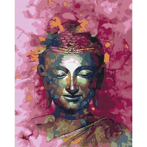 Számfestő, számozott kifestő Buddha 40 × 50 cm feszített vászon Brushme