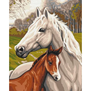 Számfestő, számozott kifestő Gyengéd szeretet 40 × 50 cm feszített vászon