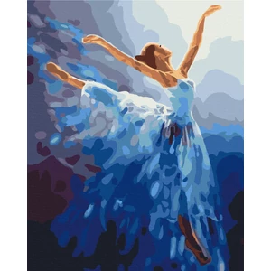 Számfestő, számozott kifestő Balerina 40 × 50 cm feszített vászon Brushme