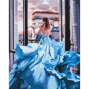 Számfestő, számozott kifestő A csodálatos ruha 40 × 50 cm feszített vászon