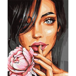 Számfestő, számozott kifestő Rosie portréja 40 × 50 cm feszített vászon Brushme
