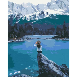 Számfestő, számozott kifestő Norvég utazó 40 × 50 cm feszített vászon Brushme