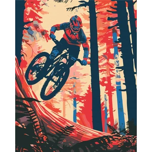 Számfestő, számozott kifestő Adrenalin 40 × 50 cm feszített vászon Brushme