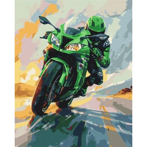 Számfestő, számozott kifestő A sebesség varázsa 40 × 50 cm feszített vászon