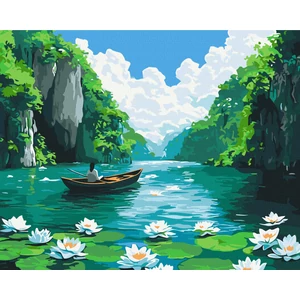 Számfestő, számozott kifestő Ahol béke van 40 × 50 cm feszített vászon Brushme