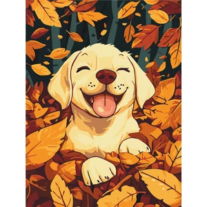 Számfestő, számozott kifestő Önfeledt játék 30 × 40 cm feszített vászon Brushme
