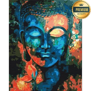 Számfestő, számozott kifestő Meditációs pillanat 40 × 50 cm feszített vászon